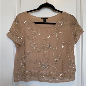 Beaded Forever 21 Top